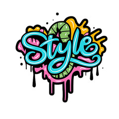 Style Graffiti Letter Sticker (2 Inch) Street Art Urban Edgy Hip Hop Grunge Bold