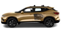 DON’T TREAD ON ME USA Flag Rattle Snake Hood/Door vinyl Decal Fits Chevy Blazer