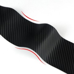 4x Carbon Fiber Stickers Door Plate Sill Scuff Film Anti-Scratch Car Accessories