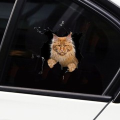 3D Cat Sticker Vinyl Window Decal Accessories For Car Truck Exterior Decoration