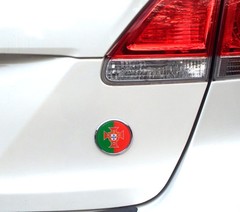 Ukraine Ukrainian Flag with trident 2.75″ Car Chrome Round Emblem Decal 3D badge