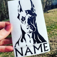 Doberman Pinscher Dog Decal Sticker – Read Description – Waterproof Vinyl – Stro
