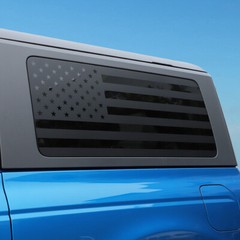 US Flag Rear Window Trim Sticker Decal For Ford Bronco 2021+ 2Door Accessories