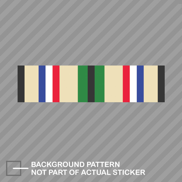 Southwest Asia Service Persian Gulf War Service Ribbon Sticker desert storm