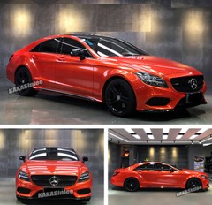 Bright Orange Pearl Glossy Satin Car SUV Hood Vinyl Wrap Glitter Film Sticker US