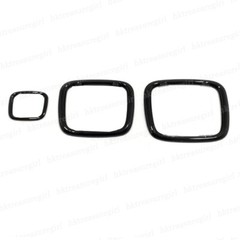 3PCS Gloss Black Front Rear H Emblem Badge For Honda 2022-2025 Civic G11