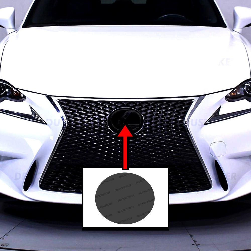 For 14-2016 Lexus IS PreCut Smoke Tint Overlay Decal Vinyl Compatiable to Emblem