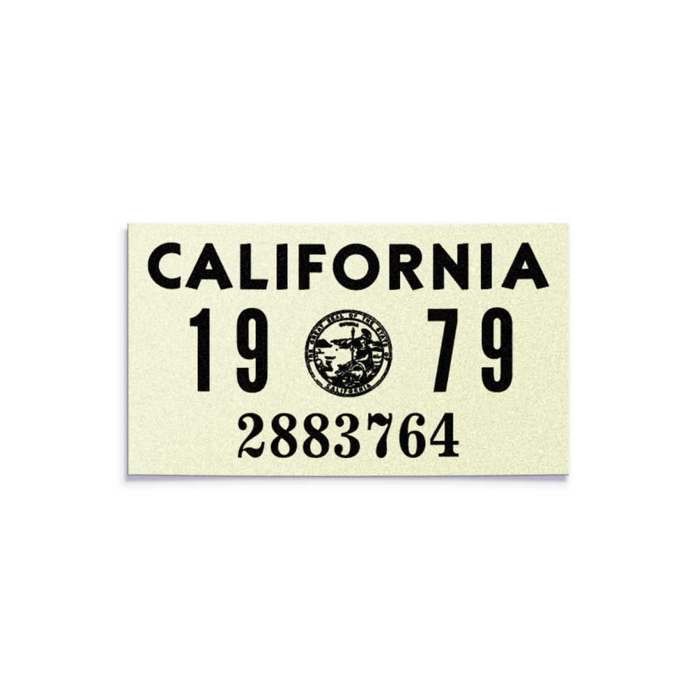 1979 California License Plate YOM Registration Sticker – CA DMV – Free Shipping