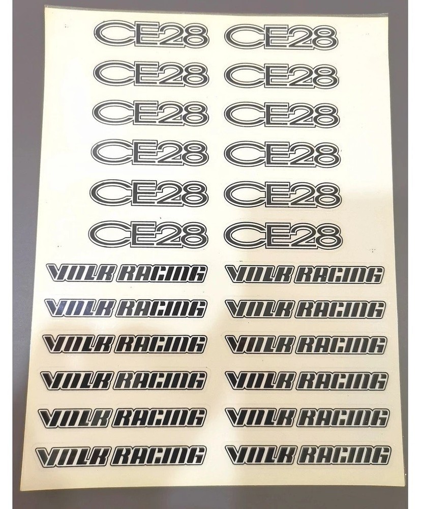 JDM Volk Rays Racing CE28 Wheel Stickers 4PCS Set Japan Design Decal