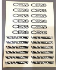 JDM Volk Rays Racing CE28 Wheel Stickers 4PCS Set Japan Design Decal