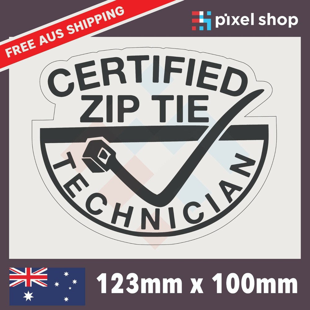Zip Tie Cable Car 4×4 Sticker Decal Vinyl JDM Illest Race Drift Stance Lowered