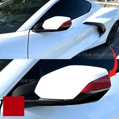 For Corvette 2020-2024 C8 Red Front Mirror Side Accent R Stingray Overlay Decal