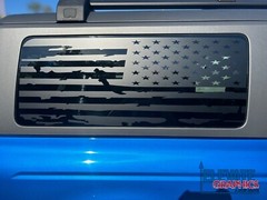 For Ford Bronco 2 Door Side Window Flag Stickers Vinyl Decals Stripes 2021-2024