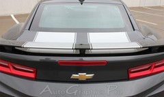2016-2018 Camaro SS RS Rally Vinyl Graphic Hood Decals 3M Pro Racing Stripes