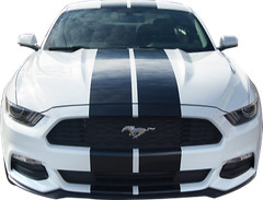 FOR Ford MUSTANG 10″ Plain Twin Rally Racing Stripes Decal Vinyl Graphic 36 FEET