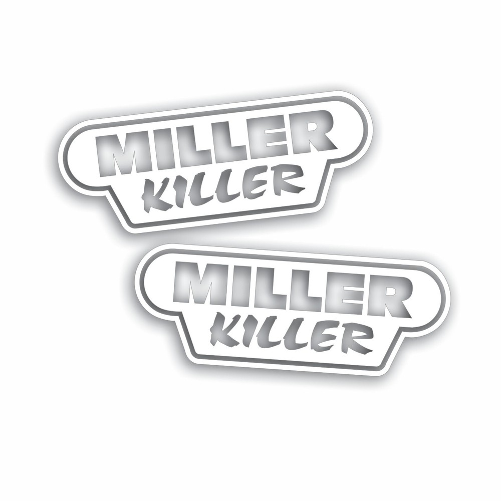 2X MILLER KILLER Decal Sticker fits Lincoln Electric Mig Arc Tig Gas Welder W