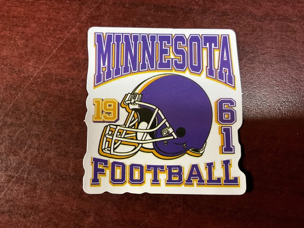 Motorcycle Sticker for Helmets or toolbox #7,425 NFL Minnesota Vikings