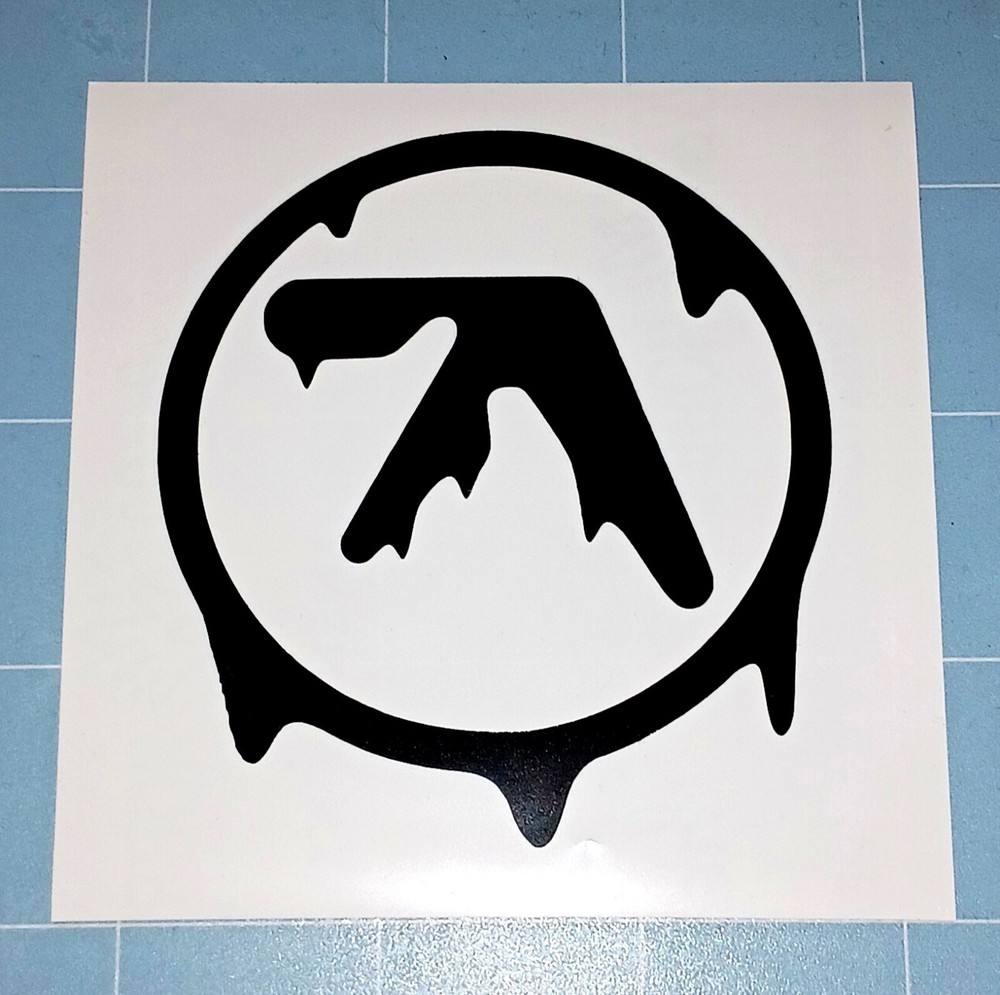 Melting Aphex Twin Vinyl Decal, Choose Your Color & Size, Car Sticker