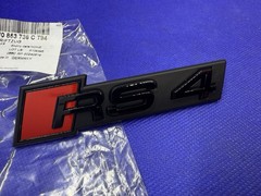 Audi RS4 B9 2017 Logo Badge Emblem + Black Original Grille 8W0853736CT94
