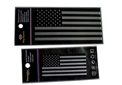 3D Aluminum American Flag Sticker Emblem Decals (Combo Pack)