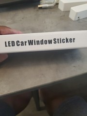 Led Car Window Sticker (Wanted)