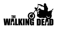 Decal Vinyl Truck Car Sticker – Zombie The Walking Dead Daryl Dixon Motorcycle