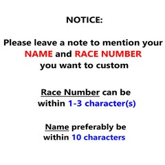 Custom Number Name Sticker 10″ 12″ Glossy Matte Magnet For Car Track Day Race x2