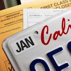 JANUARY California License Plate NEW 2025 Month Sticker – DMV Registration Tag