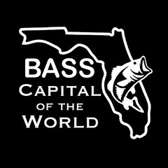 Florida Bass Fishing Decal For Car Windows Or Any Hard Smooth Surface.