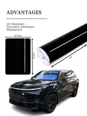 Vinyl Car Wrap 1ft x 5ft Gloss Black, Scratch Resistant, Air Release