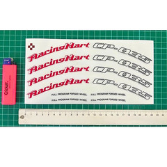RACING HART CP035 15″ 16″ 4 WHEELS SET 8X DECALS STICKERS NEW FREE SHIPPING