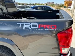 21″ TRD PRO Bed Decals Stickers, Fits Toyota Tacoma, Tundra, FJ, 4Runner, Tundra
