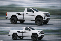 Sport Design Side Stripes Compatible With Chevy Silverado Premium Vinyl