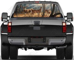 Rear Window Graphic Decal Forest Animals Deer Window Sticker for Truck suv Jeep