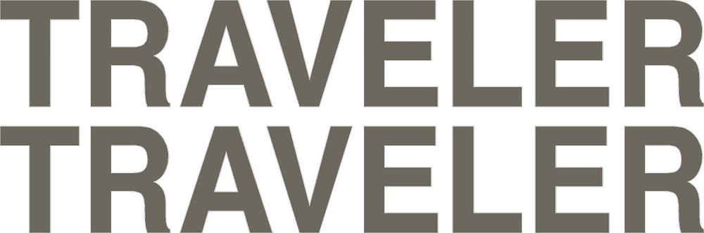 “TRAVELER” RV LOGO Graphic decal lettering 20″x3″ You Get two!
