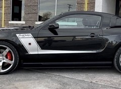 OEM 2007-10 ROUSH BARRETT JACKSON SIDE GRAPHIC DECALS NEW 2PC SET MUSTANG ORACLE