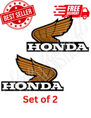 Wing Decal fits Honda Logo gas Tank fuel Sticker Decal water resistant Golden