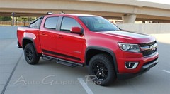 Rocker Panel Accent Vinyl Graphic RAMPART Decals Stripe 2015-2022 Chevy Colorado