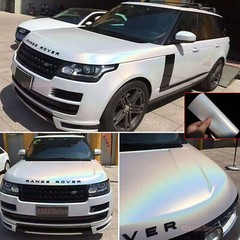 Air Free Car Rainbow Mirror Chrome Chameleon Pearl Gloss Vinyl Wrap Sticker HDUS