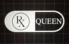 White 6”x2” RX Queen Pill vinyl decal car window sticker DEFTONES