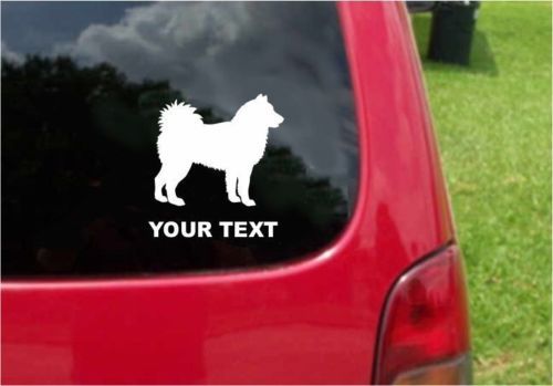 2 (PCS) Alaskan Malamute Dog Decals with custom text 20 Colors To Choose From