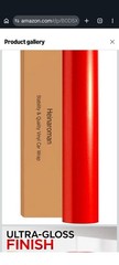 Red Automotive Vinyl Wrap for Body Protection & Scratch Resistance 10X5 FT
