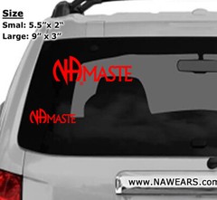 Narcotics Anonymous NA NAMASTE Transparent Sticker / Decal NEW