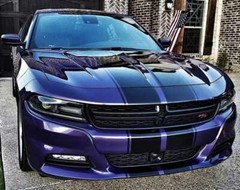 FOR Dodge Charger 15-22 TWIN 10 Inch Racing Stripes Vinyl Graphic Decal 36 FEET