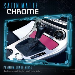 Satin Matte Chrome High Metallic Vinyl Film Wrap Sticker Bubble Free Air – PINK