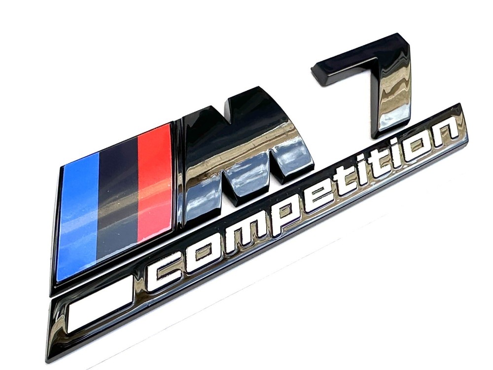 Fit For M7 Competition Gloss Black Style Rear Trunk Emblem Badge M Sticker