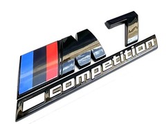 Fit For M7 Competition Gloss Black Style Rear Trunk Emblem Badge M Sticker