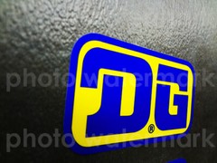 2pc DG Motocross Blue/Yellow stickers decals graphic YZ KX AHRMA MX RC PICK size