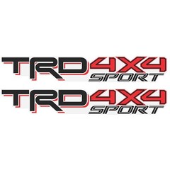 TRD 4×4 Sport Decal Toyota Tacoma Matte Bedside Replacement 2016-2023 Set 2