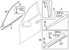 Genuine Mazda Door Applique DL8V-50-M10A